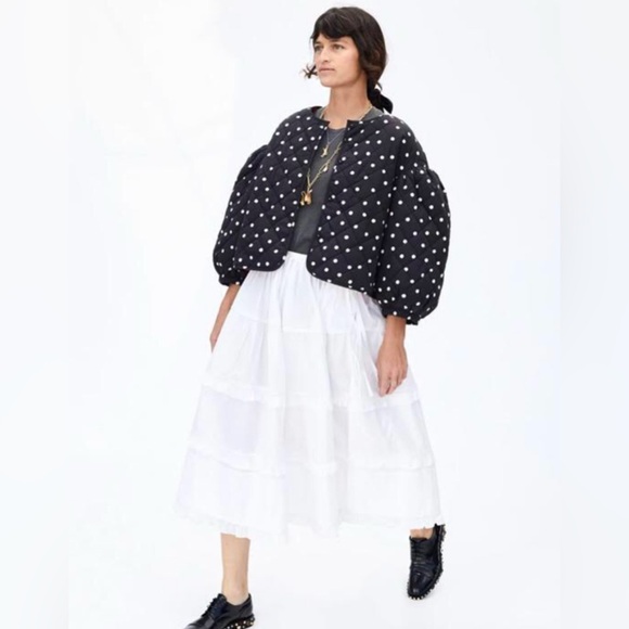 CLARE V. Petit Reversible Puff Polka Dot/ Solid/Jacket in size M/L - Picture 4 of 16